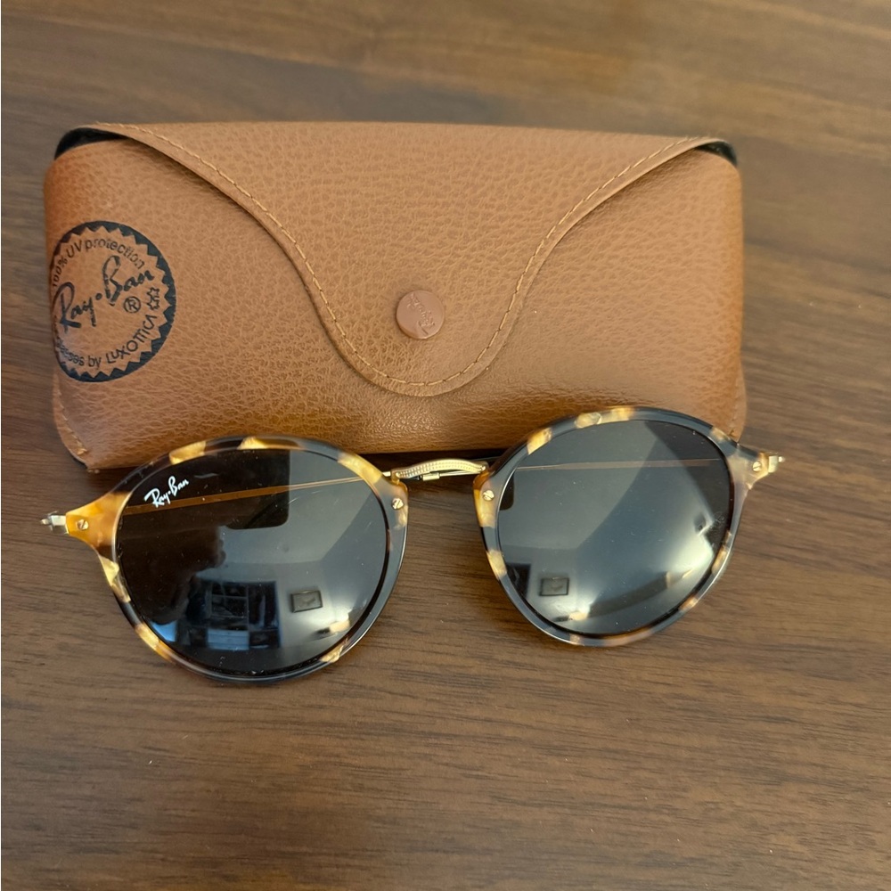 Ray-Ban Round Tortoise Sunglasses, RB2447 1160 Round